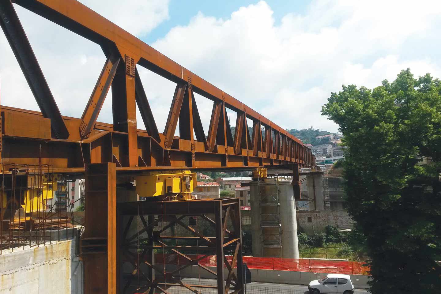 Lancement du Pont La Rusca